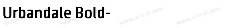 Urbandale Bold字体转换